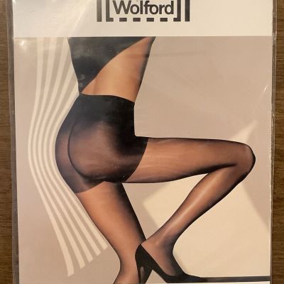 Wolford Individual 10 Soft Control Top Tights Black 18163 Size Large NIP